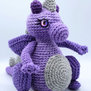 Crochet Dragon Pattern – Whimsical Fantasy Amigurumi Plushie – Beginner-Intermediate PDF Guide
