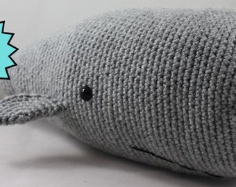 Crochet Sperm Whale Pattern: Amigurumi Plush Toy DIY (PDF Pattern)