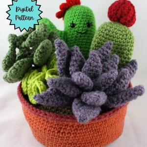 Crochet Succulent Planter Pattern: Beginner-Friendly Amigurumi Cactus Decor (PDF Pattern)