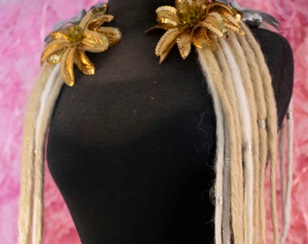 Dread Lock falls in Blonde with White highlights