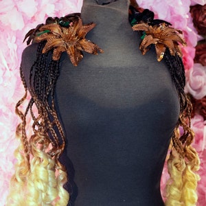 Ombre Brown to Blonde Curly Braided Falls
