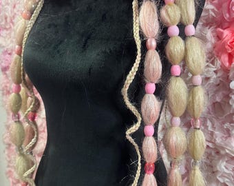Puffy Hair Falls in Baby Pink and Platinum