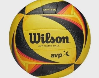Wilson AVP Game Volleyball – Official Outdoor Beach Volleyball – Durable Soft Touch Training & Match Ball