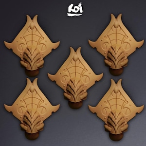 Warp Allseers - Miniature Heads Type 3 | 42mm | Wargaming | kit bashing | Bits | Fantasy | Chaos | Knight | | Space | Tzeen | Thousand |
