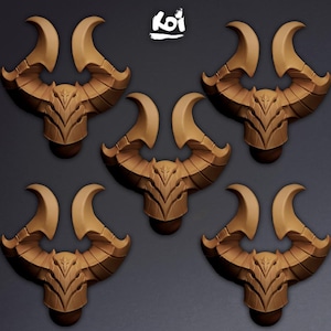 Allseers - Miniature Heads Type 3 | 42mm | Wargaming | kit bashing | Bits | Fantasy | Chaos | Knight | | Space | Tzeen | Thousand | Demon |