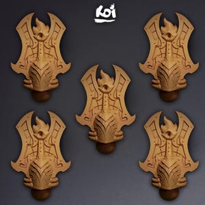 Warp Allseers - Miniature Heads Type 7 | 42mm | Wargaming | kit bashing | Bits | Fantasy | Chaos | Knight | | Space | Tzeen | Thousand |
