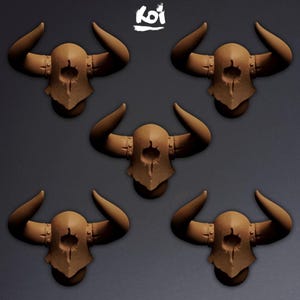 Ravagers of the North - Miniatures heads T.7 | 42mm | Custom | Tabletop | Wargaming | Warriors | Conversion | kit bashing | Chaos | Helmet