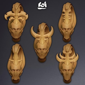 Drifters - Miniature Heads | 42mm | Wargaming | kit bashing | Bits | Fantasy | Elf | Space | Eld | Elves | 32mm | Wraith | Dark elf | Girls