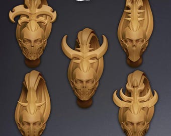 Drifters - 5 miniaturas / 42 mm / Wargaming / Kitbashing / Bits / Fantasía / Elfo / Espacio / Eldo / Elfos / 32 mm / Espectro / Oscuro / Chicas