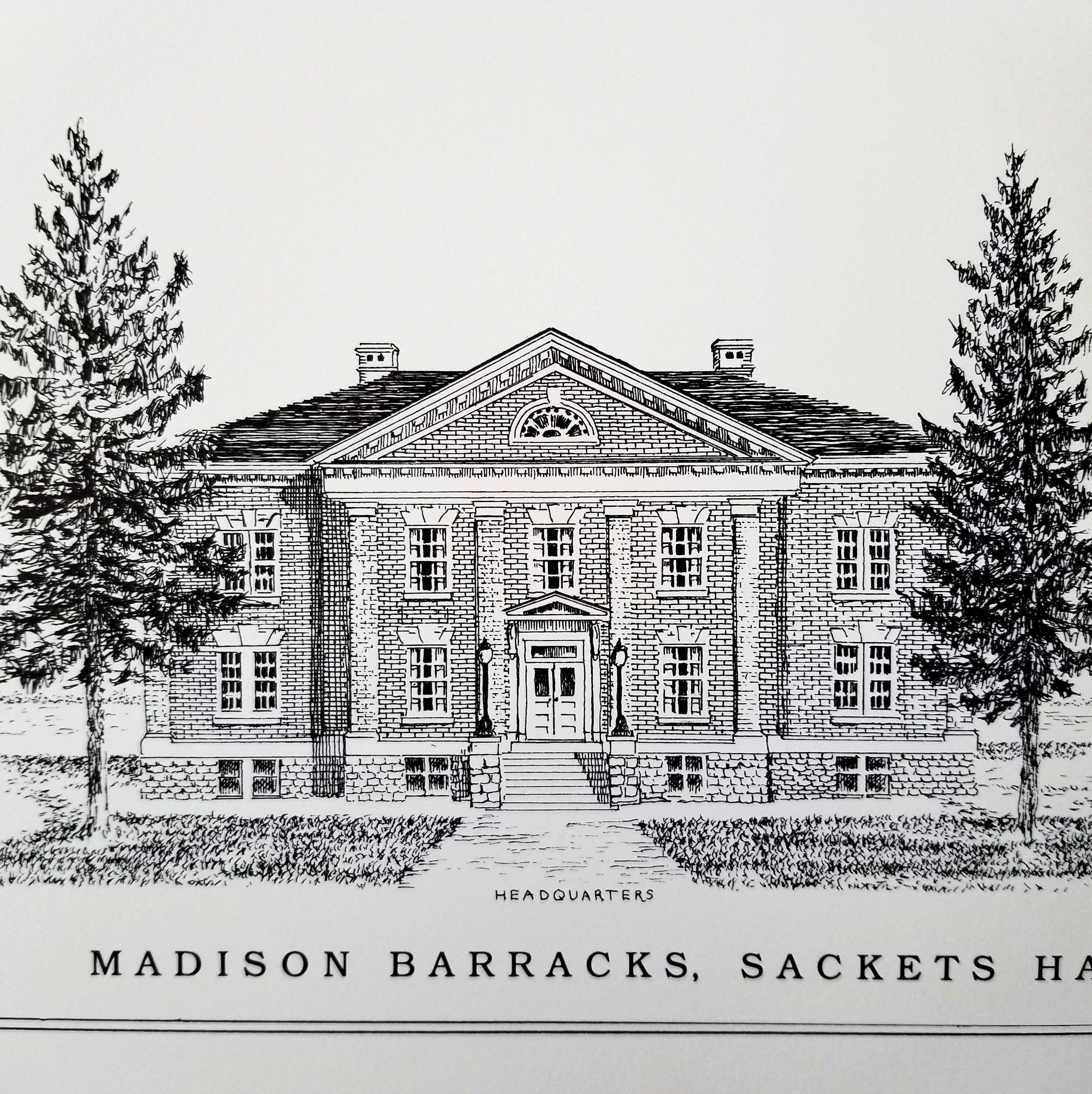 Madison Barracks Print Sackets Harbor New York Historical Etsy UK
