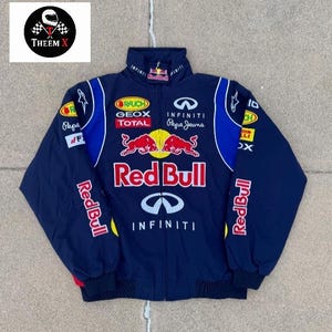 Red Bull Racing Jacket Embroidered F1 Streetwear
