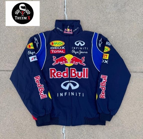 新品 RED BULL INFINITI 刺繍中綿 F1レーシングジャケットB5 Red Bull Racing Jacket Embroidered F1 Streetwear Christmas Gift - Etsy