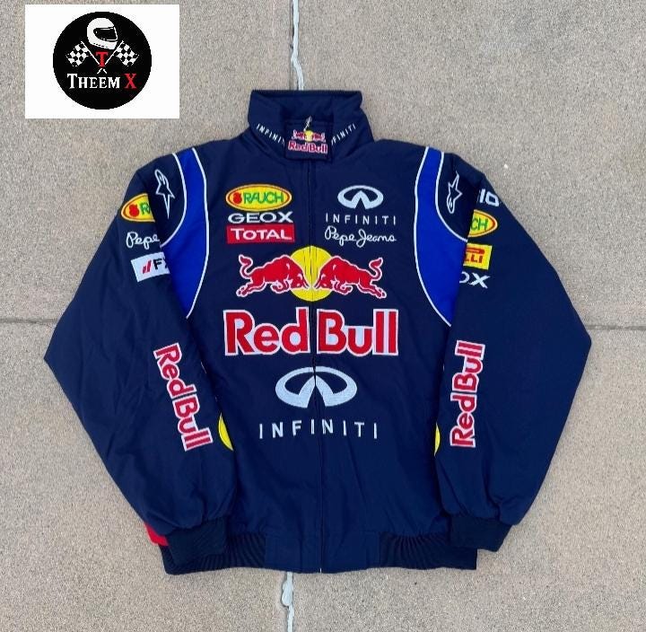 Red Bull Racing Jacket Embroidered F1 Streetwear Christmas Gift - Etsy