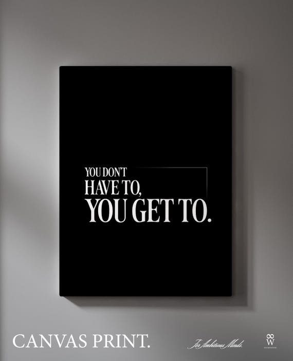 Canvas Print, Gym Motivation Wall Art, Workout Discipline Quote, Fitness Mindset Decor, Minimalist Wall Hanging, Inspirational Quote Artwork