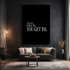 Impresión en lienzo, arte mural motivacional para el gimnasio, cita sobre disciplina en el entrenamiento, decoración para una mentalidad fitness, tapiz minimalista, obra de arte con cita inspiradora imagen 3