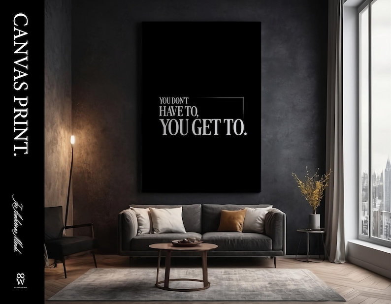 Impresión en lienzo, arte mural motivacional para el gimnasio, cita sobre disciplina en el entrenamiento, decoración para una mentalidad fitness, tapiz minimalista, obra de arte con cita inspiradora imagen 3