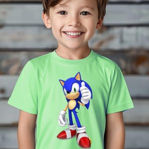 Retro Sonic Birthday Shirt: Japanese-Inspired Toddler Tee