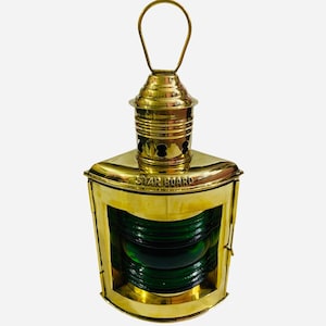 Brass lantern oil lantern star & Board lantern Ship Decor Lantern Marine style lantern Gift