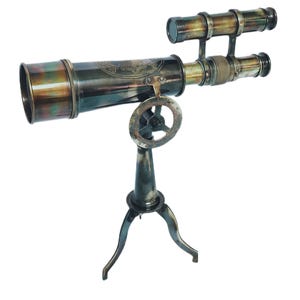 Vintage Brass Telescope Handmade Antique Style Item With Tripod Stand Best Gift For Decor