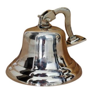 Brass Bell 6 inch bell for hanging on wall ball ship boat bell indoor outdoor school bell gift