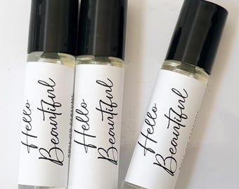 Hello schönes Parfümöl, Roll-on-Duft, frischer Blumenduft, Rollerball-Glasflasche, Reisegröße