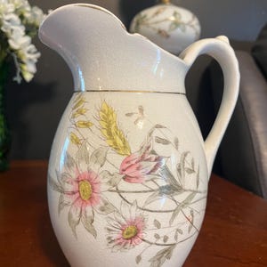Antique Glasgow Warranted Ironstone Pitcher