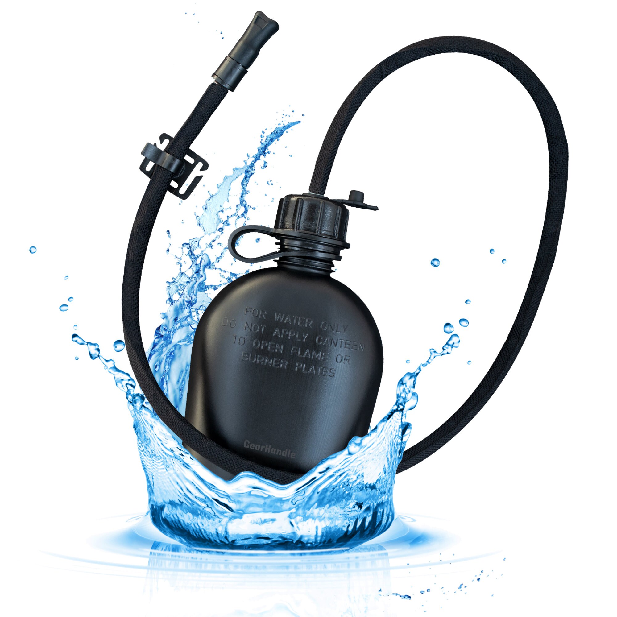 USGI Military 1qt Canteen Drink Tube Straw Kit Etsy