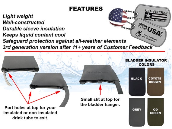 Osprey Hydraulics Water Bladder Reservoir Insulation Insulator Sleeve Etsy Norway