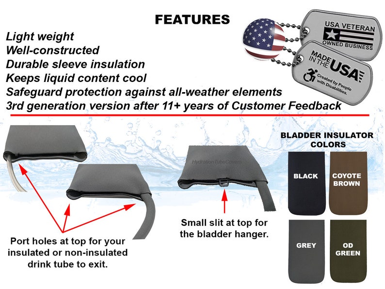 Osprey Hydraulics Water Bladder Reservoir Insulation Etsy