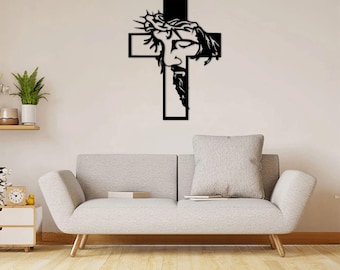 Jesus Cross Metal Wall Decor Religious Metal Wall Art Metal Crosses Wall Decor Metal Catholic Crosses Wall Decor