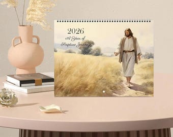 The 2026 Calendar 2026 Bible Story Calendar Hangable Planner Wall Decoration For Daily Planning Home Workplace Classroom Dorm Family
