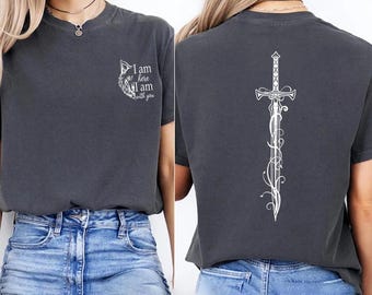I Am Here I Am With You T Shirts Throne Of Glass Merch Unisex Short Sleeve Tshirt Vintage Tog Quote Shirt Streetwear Women Tops