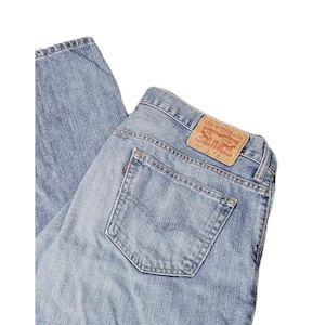 Levi 569 Jeans Mens Fits 36x32 Blue Denim Straight Leg Loose Fit Vintage Y2K