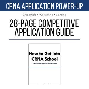 CRNA School Admission Master Guide | ICU to SRNA Application Blueprint