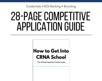 CRNA School Admission Master Guide | ICU to SRNA Application Blueprint