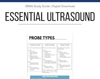 Essential Ultrasound | SRNA Anesthesia Reference