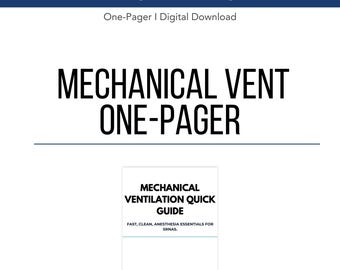 Mechanical Ventilation for SRNAs l Modes, Settings, & Anesthesia Vent Reference l High-Yield Clinical Guide