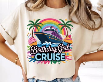 Birthday Girl Cruise Shirt, Women's Bday Party Tee