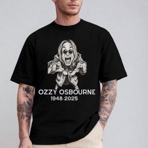 Ozzy Osbourne Graphic Tee - Black Sabbath Heavy Metal Fan Shirt