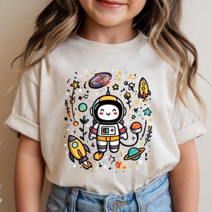 Cute Astronaut Kids Shirt, Funny Astronaut Kids Shirt, Space Themed Tee, Space Adventure T-Shirt For Kids, Fun Rocket & Astronaut Design