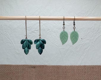 Blissful Botanical Earrings, Botanical Jewelry, Floral Earrings, Nature Inspired Earrings, Leaf Jewelry, Gift for Her