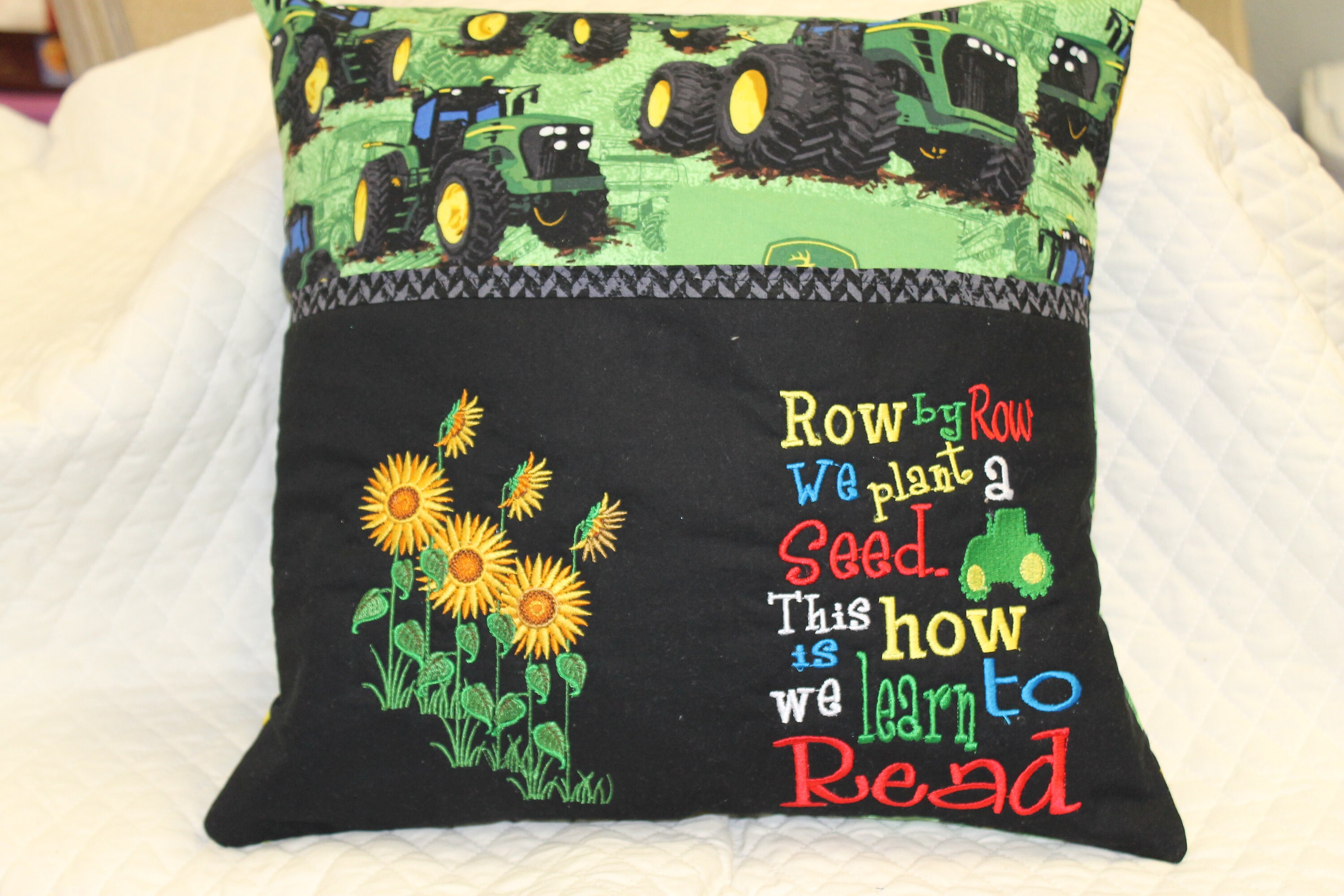 John Deere Tractor Pocket Pillow