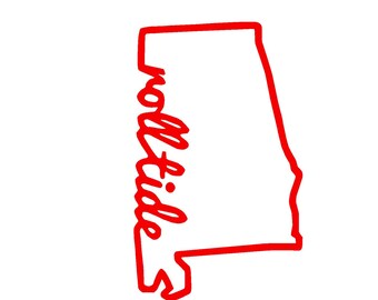 Download Alabama Swirl Elephant SVG or Silhouette Instant Download ...