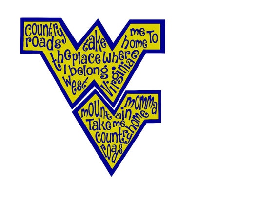 Download West Virginia SVG Country Roads SVG Print Cut File and | Etsy