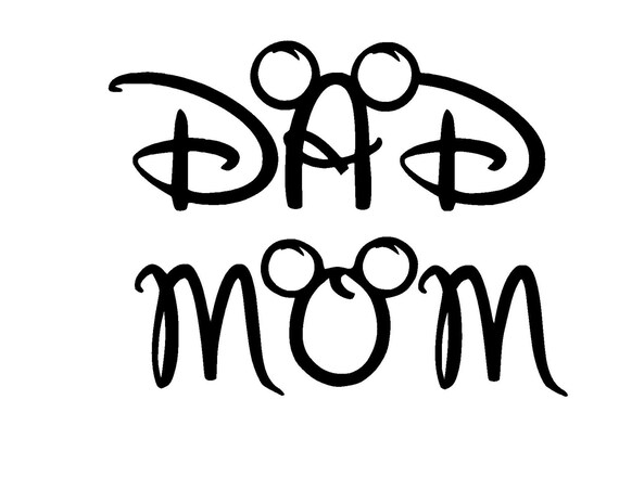Download Items similar to Mom & Dad Mickey Inspired SVG or ...