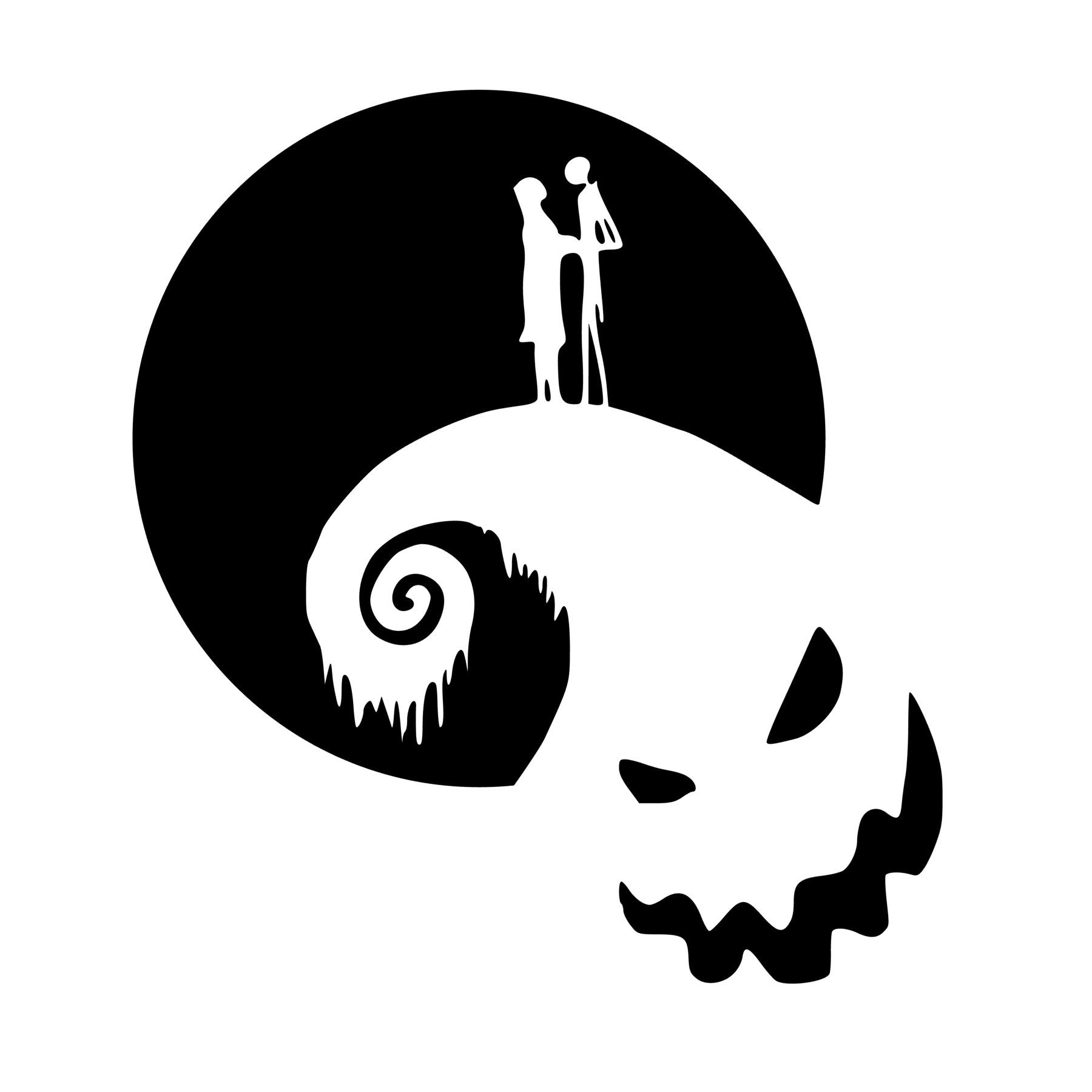 Download Nightmare Before Christmas SVG or Silhouette Instant ...