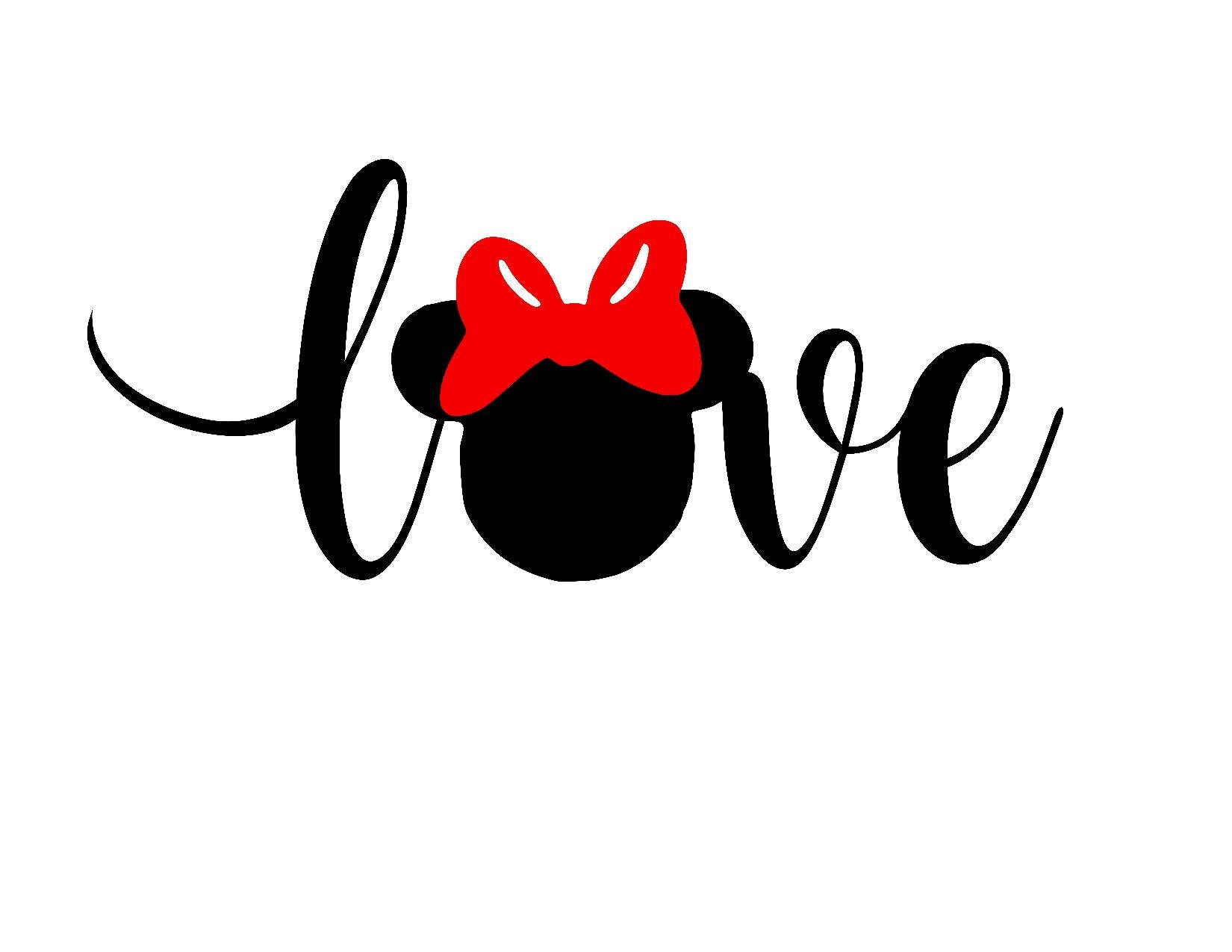 Download Disney SVG Minnie SVG Valentines Love jpg and Silhouette ...
