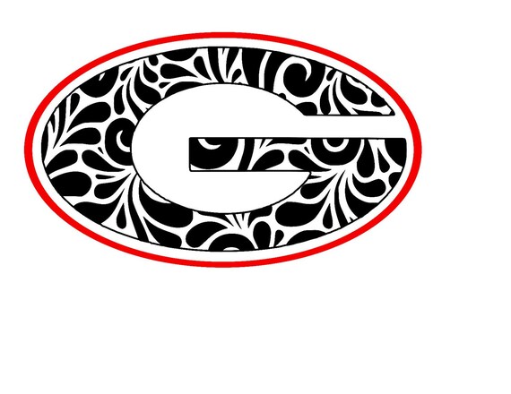 Download Georgia svg Georgia Bulldogs Football Swirl G SVG | Etsy