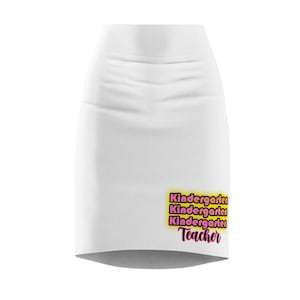 Saia lápis feminina para professora de jardim de infância, saia evasê para educadora escolar, vestuário para sala de aula, presente de agradecimento para professores, roupa de volta às aulas