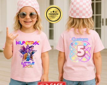 Personalized Kpop Birthday Shirt, Anime Tee, Comfort Colors Youth T-Shirt